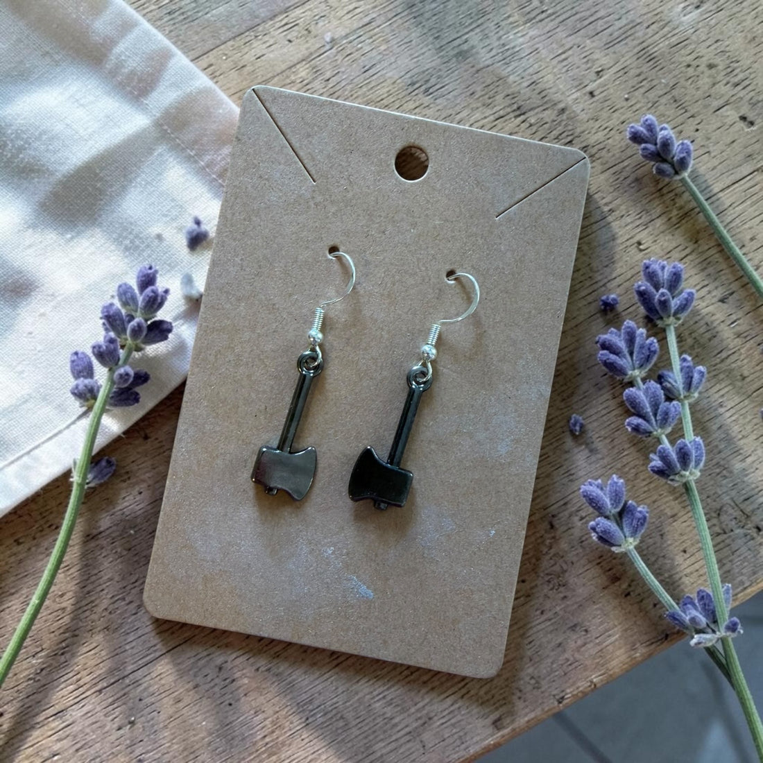 Steamed Stardust Earrings - Hatchets