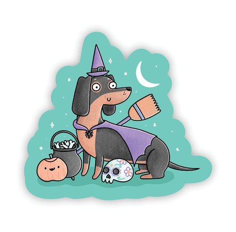 Vinyl Sticker - Spooky Sausage Dog