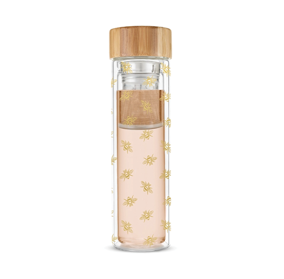 Glass Infuser Bottle - Bee