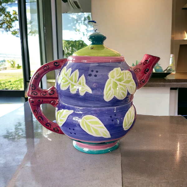 Vintage Teapot Set - Leaves Tea for One (Milson & Louis)