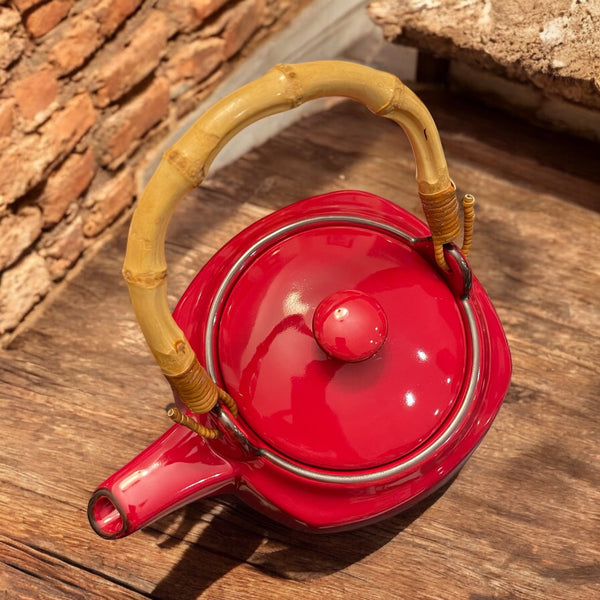 Vintage Teapot - Red Harmony (Southern Living)