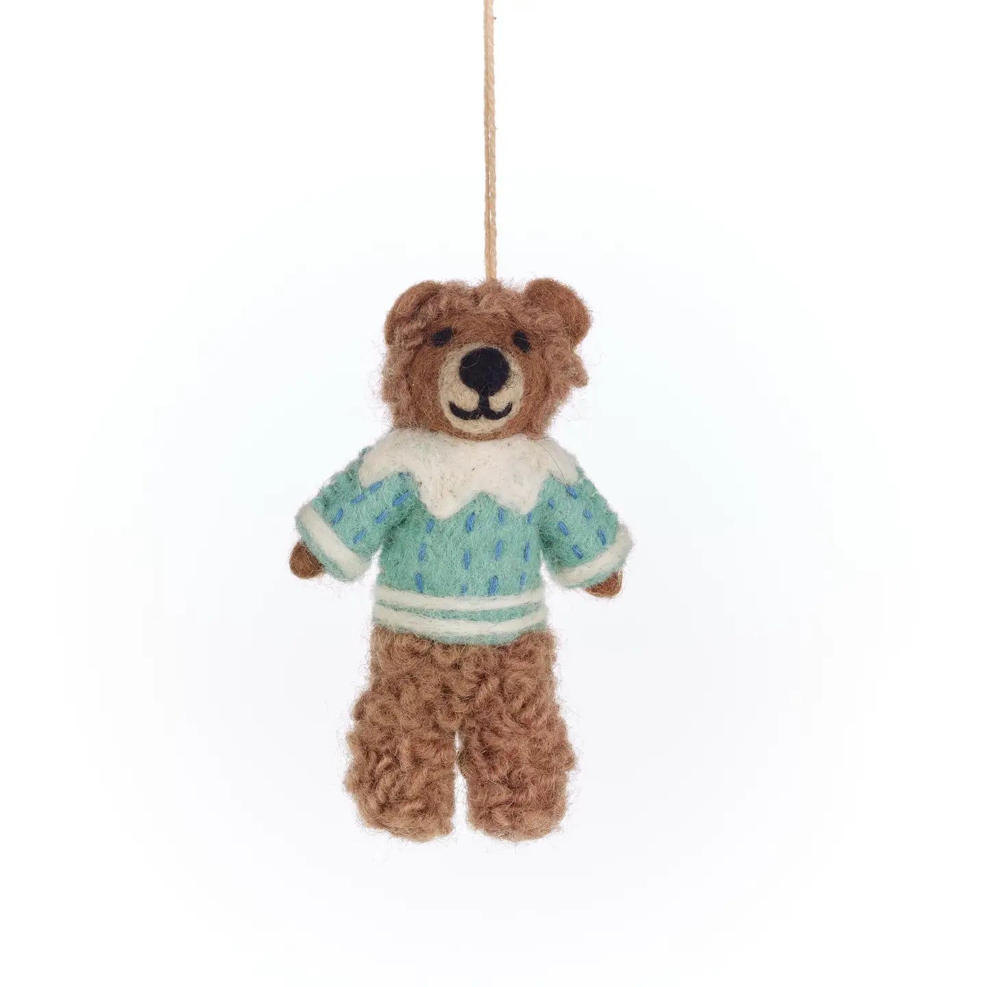 Handmade Felt Ornament - Bruce the Bear