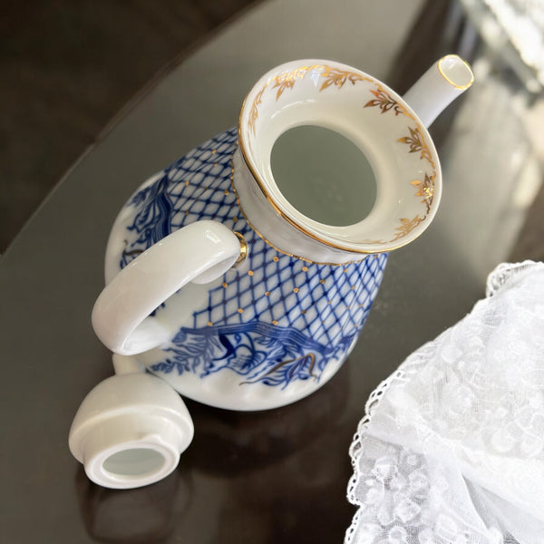 Vintage Teapot - Blue & White (Nantucket, China)