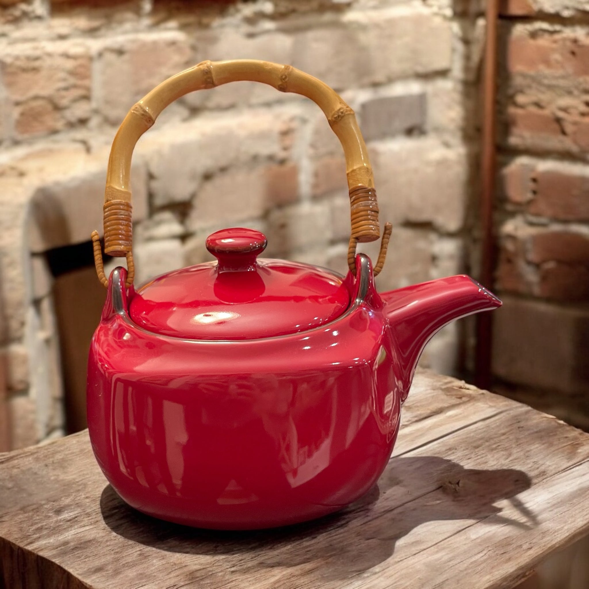 Vintage Teapot - Red Harmony (Southern Living)