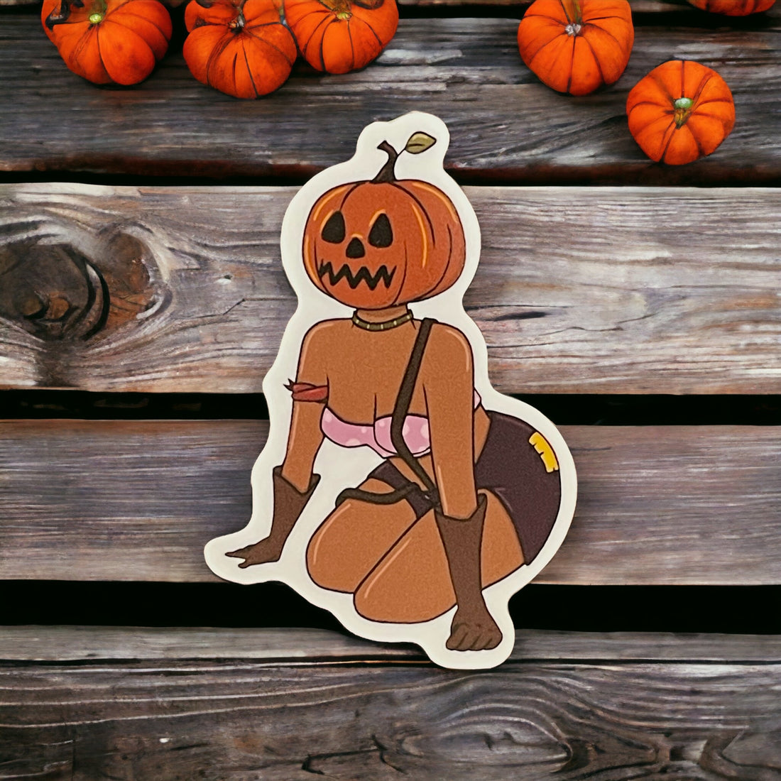 Vinyl Sticker - Jackie Pumpkinhead