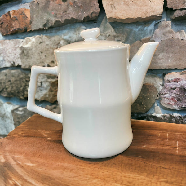 Vintage Teapot - White Bamboo (California Pantry, China)