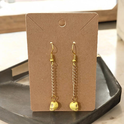 Steamed Stardust Earrings - Tiny Skulls of Amarillo