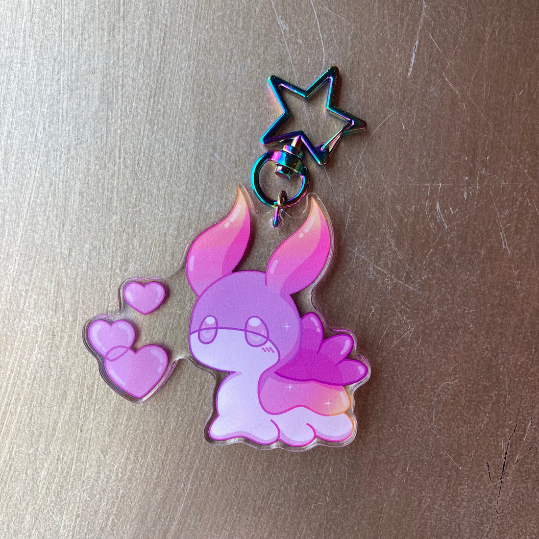 Keychain/Charm - Sea Slug in Love