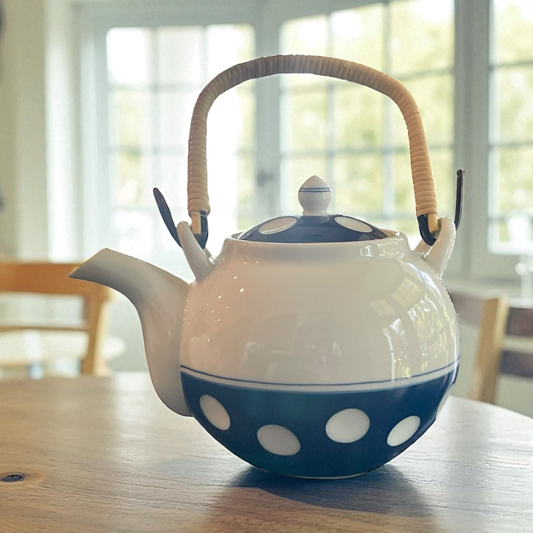 Vintage Teapot - Polka Dot/Earth Bottle (Arita Ware, Japan)