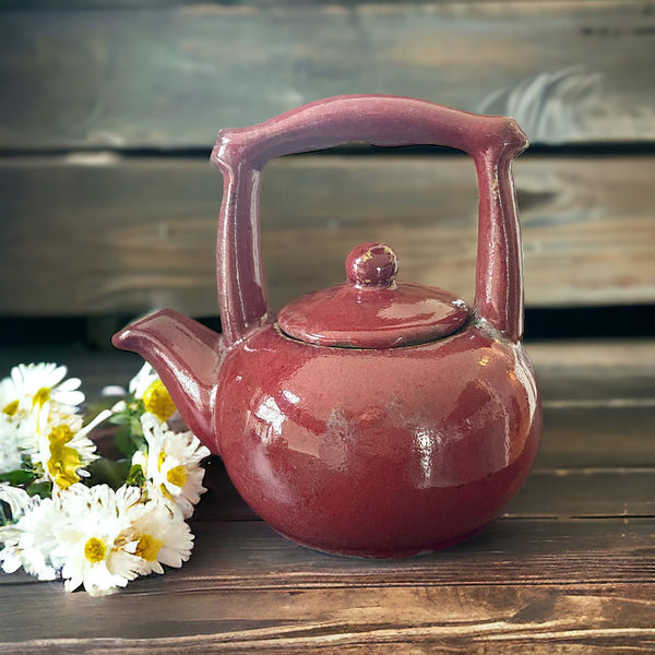 Vintage Teapot - Red  (Rare, China)