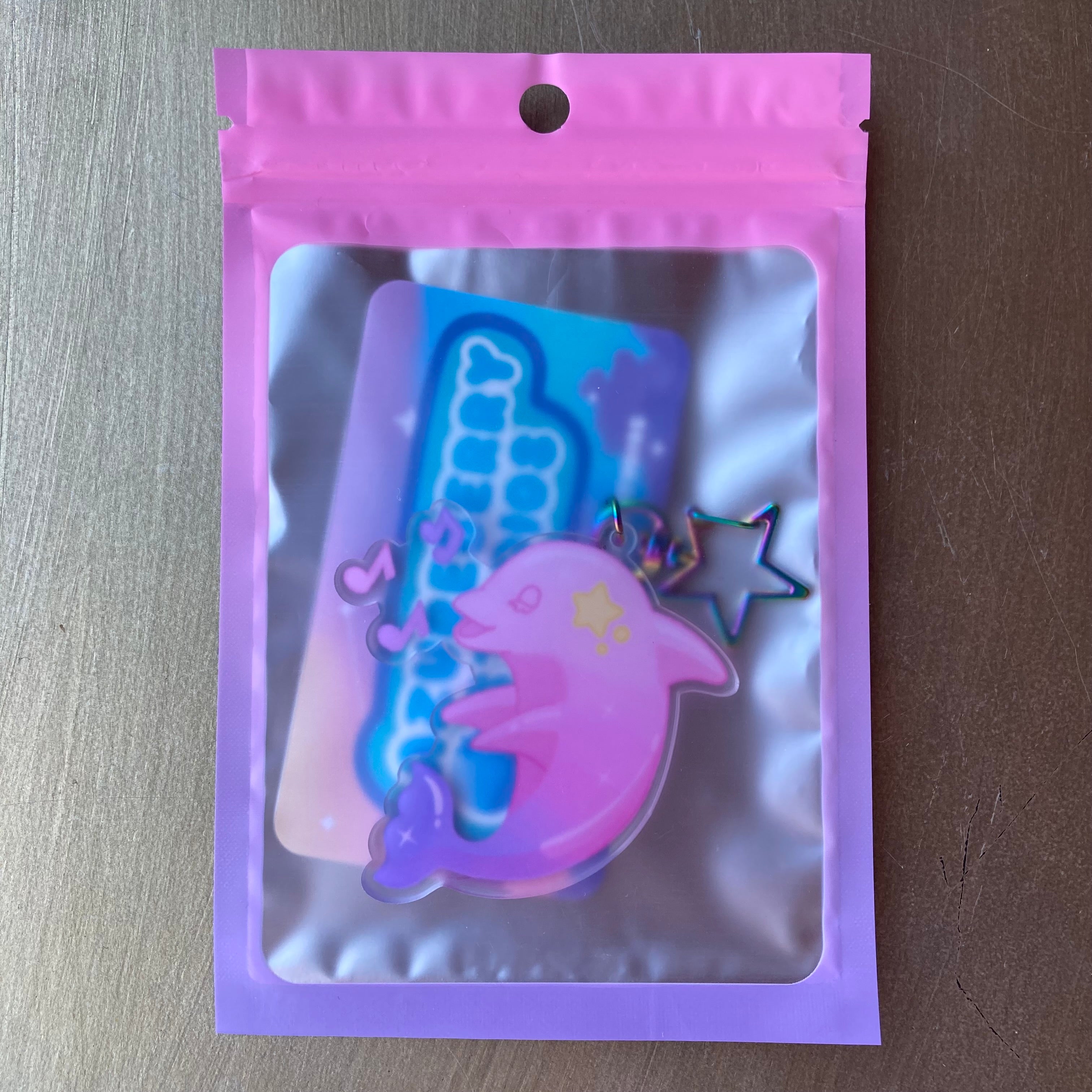 Keychain/Charm - Serenade (Singing Dolphin)