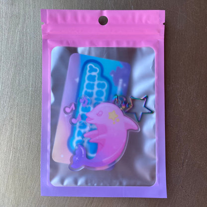 Keychain/Charm - Serenade (Singing Dolphin)