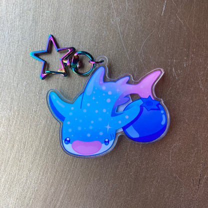 Keychain/Charm - Azure (Blueberry Whale)