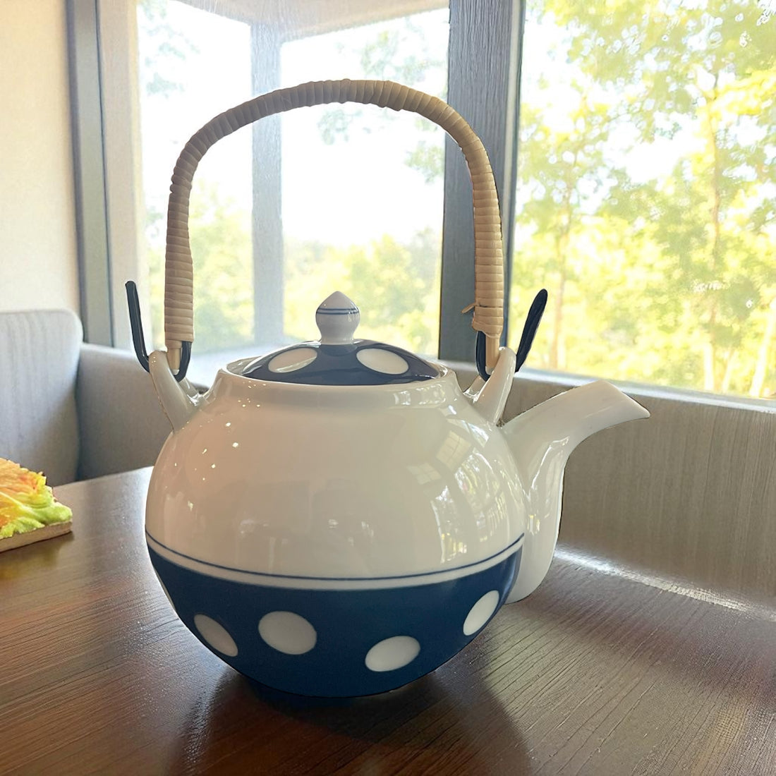 Vintage Teapot - Polka Dot/Earth Bottle (Arita Ware, Japan)