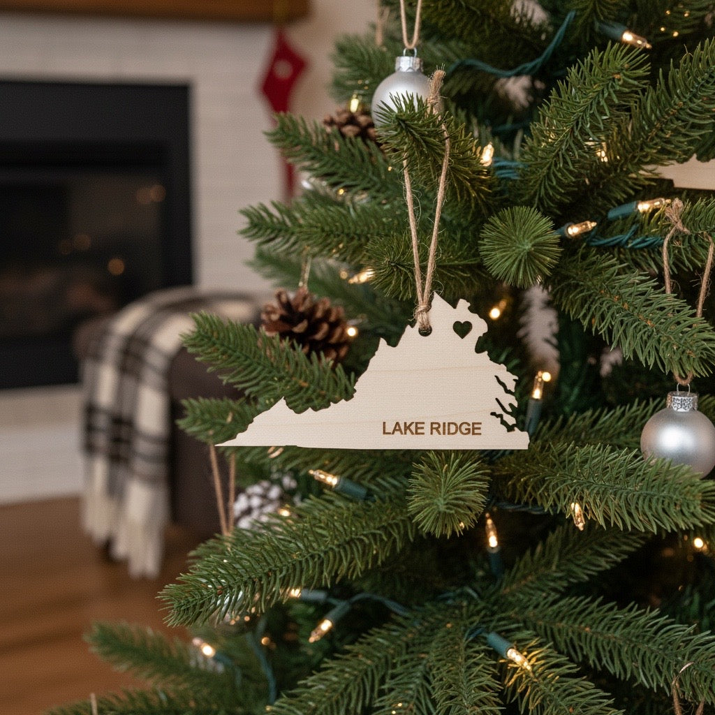 Virginia Ornament - State or City