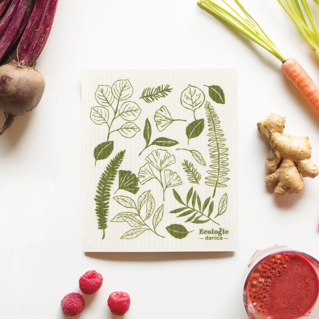 Swedish Sponge Cloth - Fern &amp; Frond