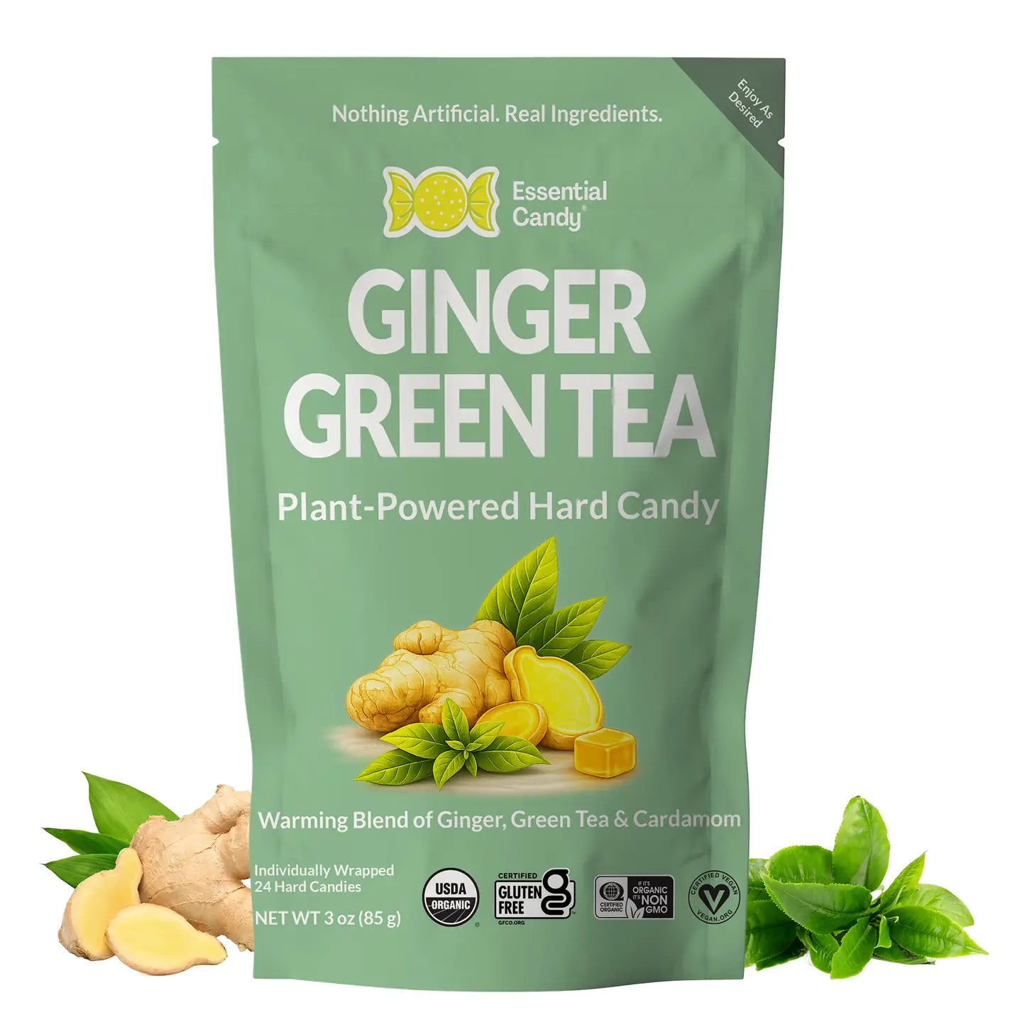 Functional Hard Candy - Ginger Green Tea with Cardamom