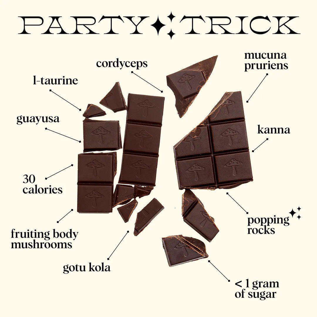 Mushroom Chocolates - Party Trick Singles for Mood