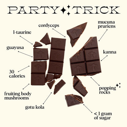 Mushroom Chocolates - Party Trick Singles for Mood