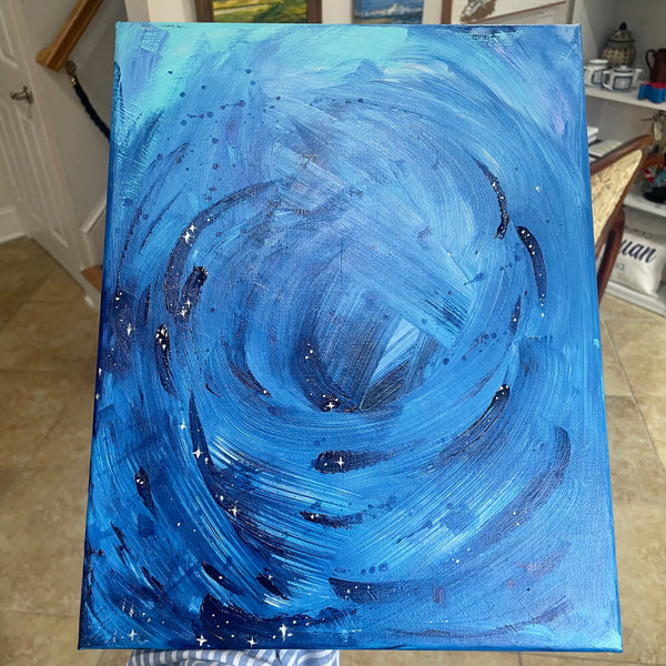 "Blue Cosmos” by Darby Carden