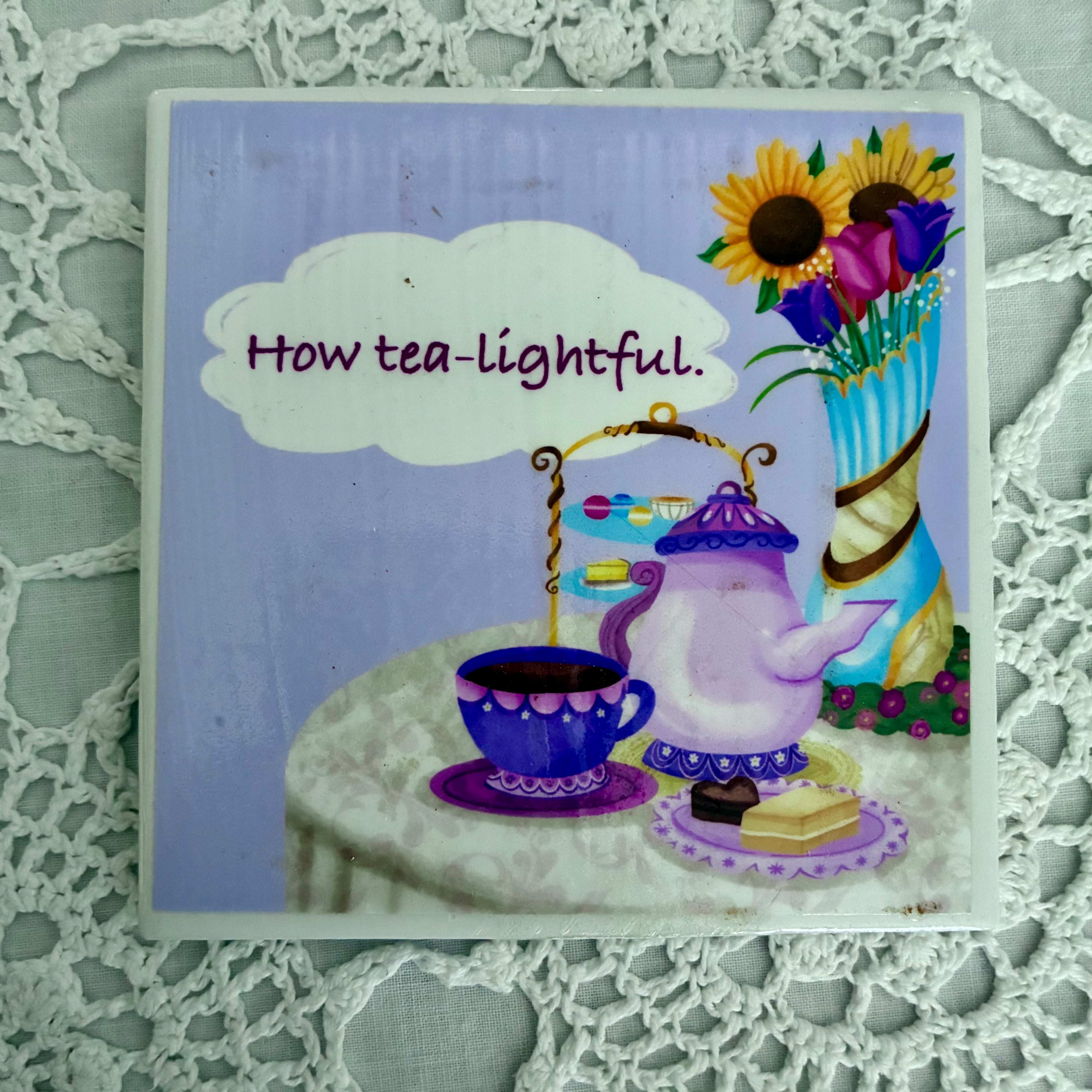 How Earl Gray Tea-lightful Tile Coaster