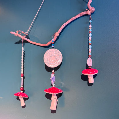 Pottery by Caiti - Mushroom Mobile