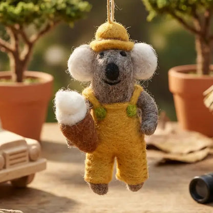 Handmade Felt Ornament - Kobe the Koala