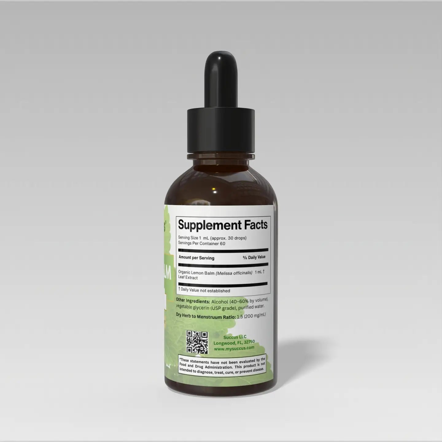 Lemon Balm Tincture - Nervous System Support