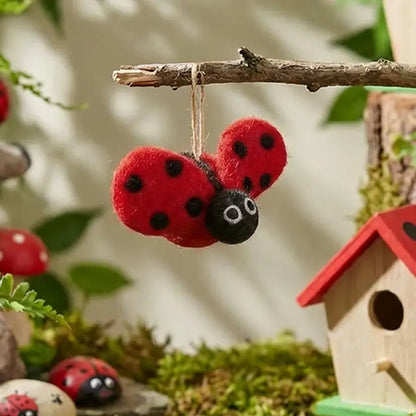 Handmade Felt Ornament - Lottie Ladybird
