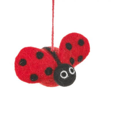 Handmade Felt Ornament - Lottie Ladybird
