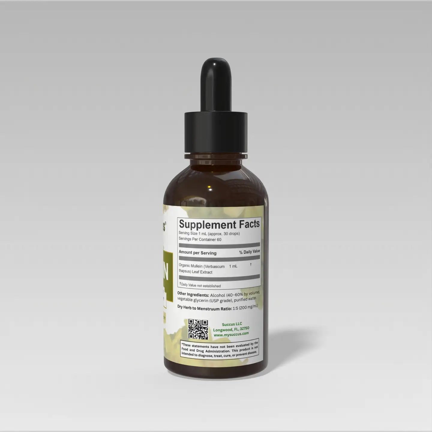 Mullein Tincture Leaf Extract -  Respiratory System Support