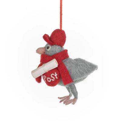 Handmade Felt Ornament - Pigeon Post