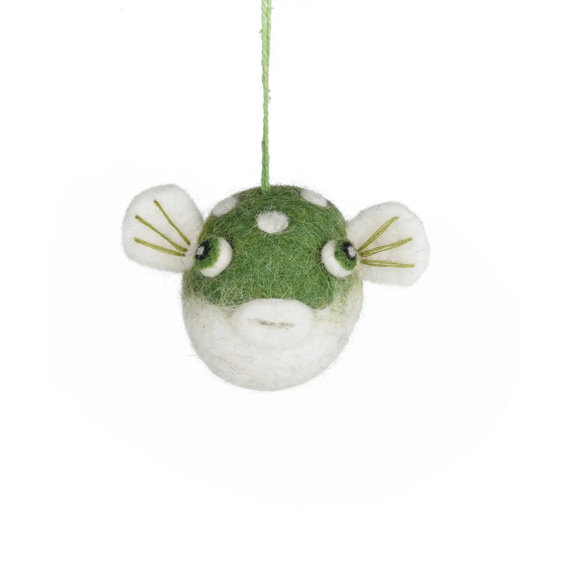 Handmade Felt Ornament - Puffer Fish