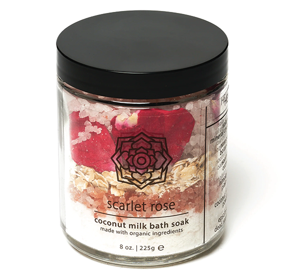 Coconut Milk Bath Soak - Scarlet Rose