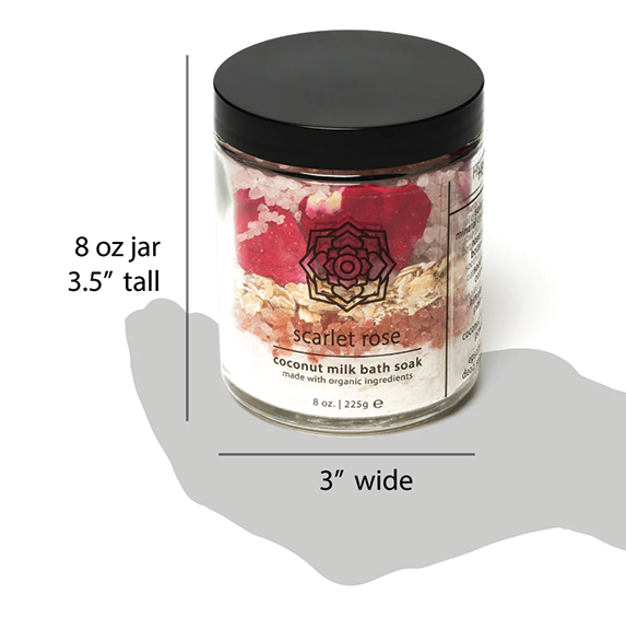 Coconut Milk Bath Soak - Scarlet Rose