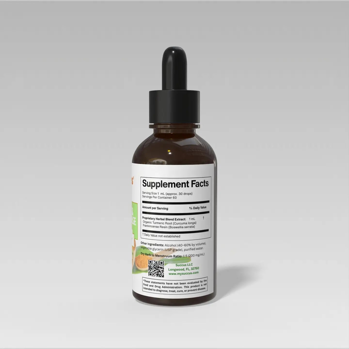 Turmeric &amp; Frankincense Tincture - Joint &amp; Muscle Support