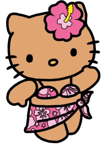 Vinyl Sticker - Summer Hello Kitty