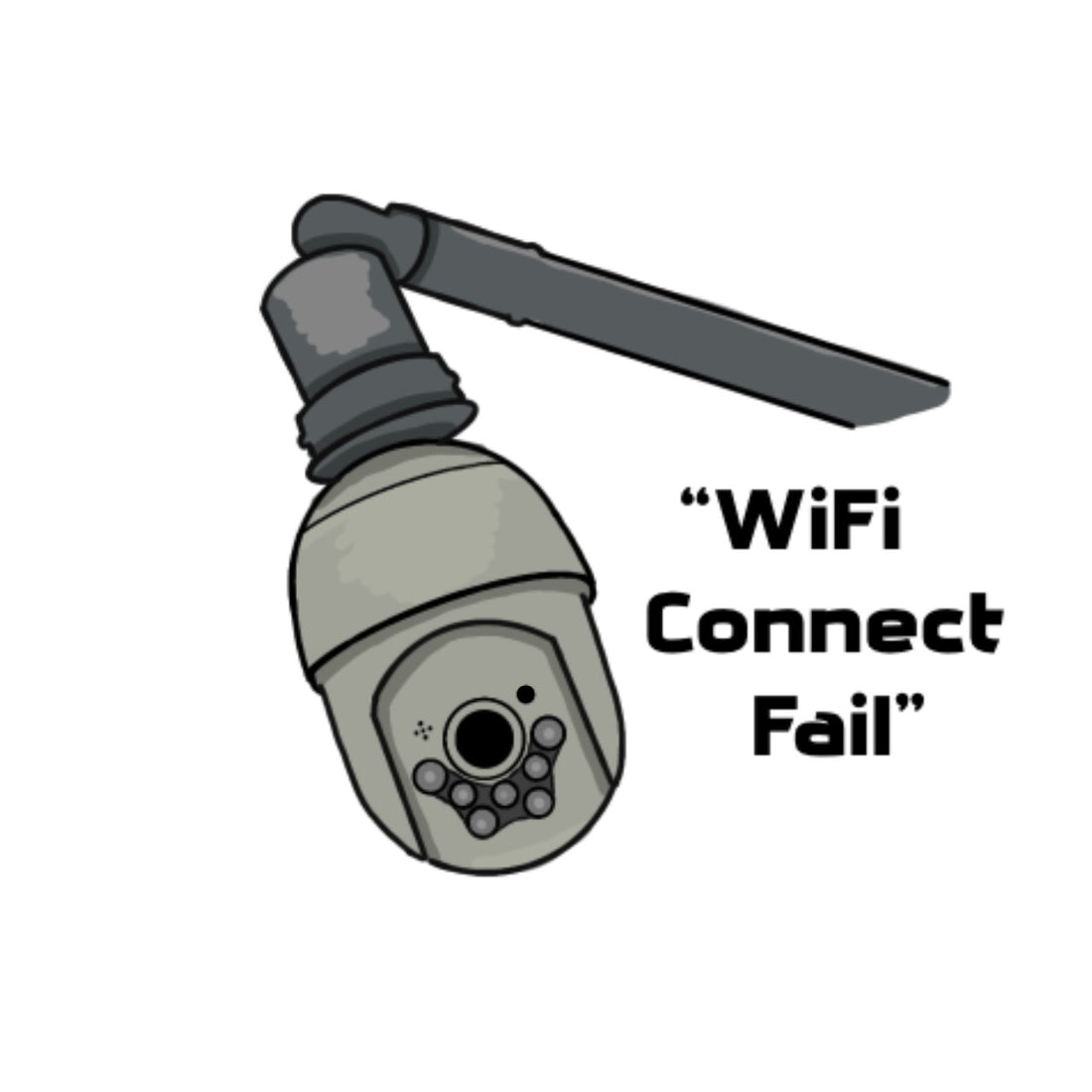 Vinyl Sticker - Wifi Connect Fail