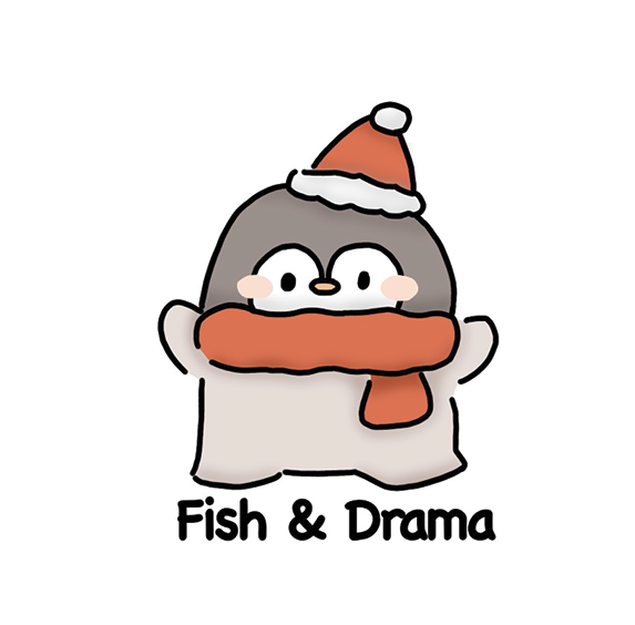 Vinyl Sticker - Fish &amp; Drama