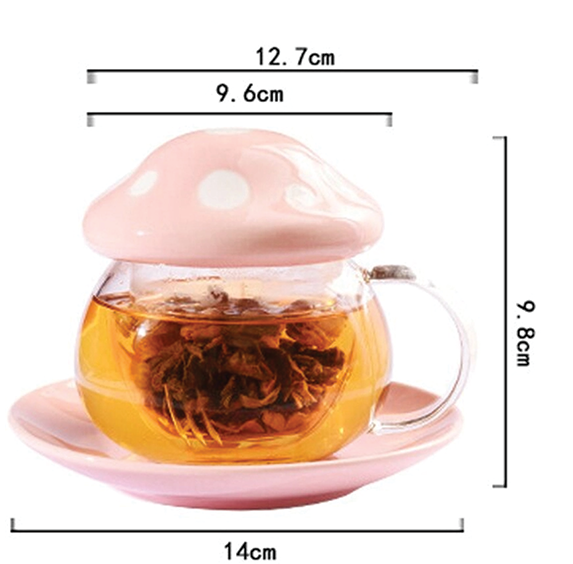 Mushroom Teapot Set - Lemon Yellow