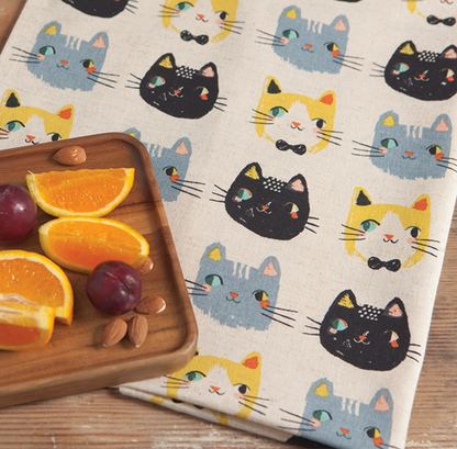 Tea Towel (set of 2) - Meow Meow