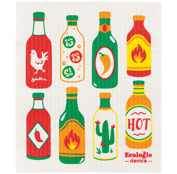 Swedish Sponge Cloth - Hot Sauce