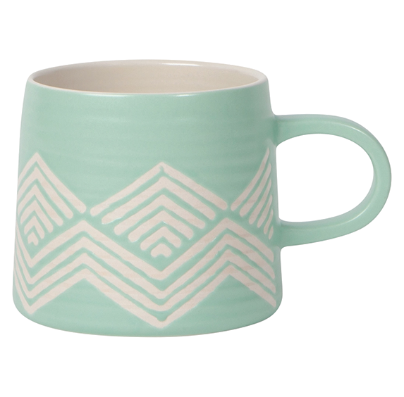 Imprint Stoneware Mug - Mint