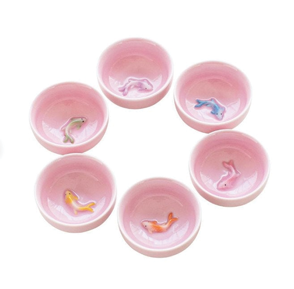 Ceramic Tea Set - Koi Fish (Pink)