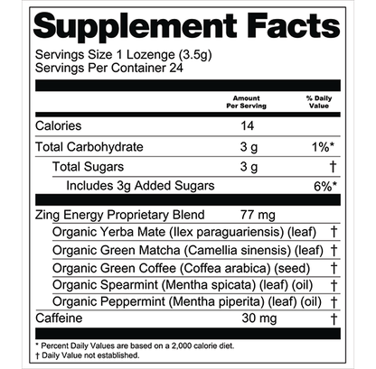 Functional Hard Candy - Zing Energy Blend
