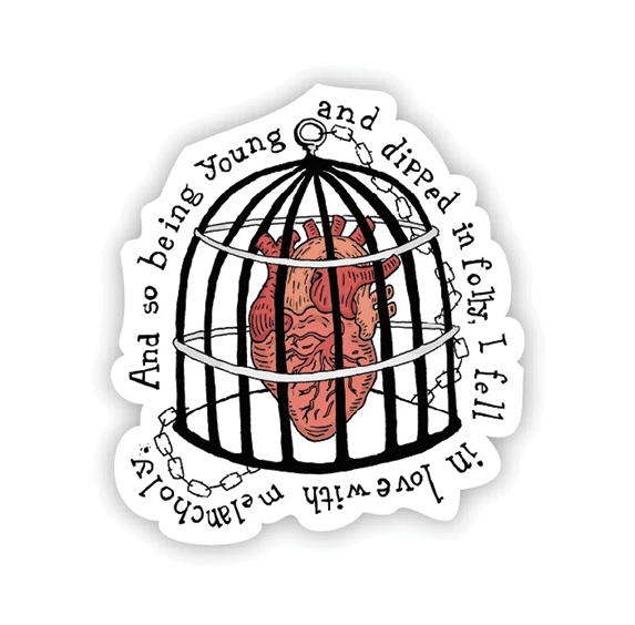 Vinyl Sticker - And So Being Young (Poe)