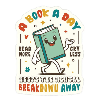 Vinyl Sticker - Book A Day
