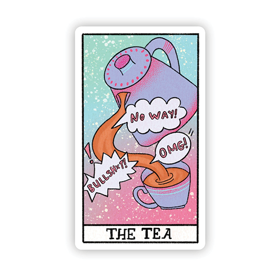 Vinyl Sticker - &quot;the Tea&quot; Tarot
