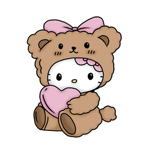 Vinyl Sticker - Teddy Bear Kitty