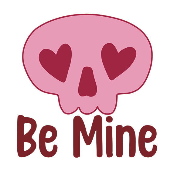 Vinyl Sticker - Be Mine Skull